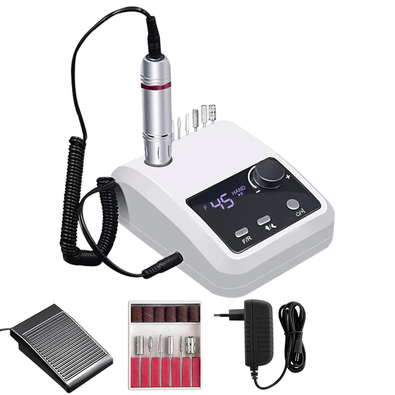 professional 45000rpm electric nail drill machine, view 2 - MRSLM