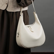 soft leather crossbody moon bag, view 7 - MRSLM