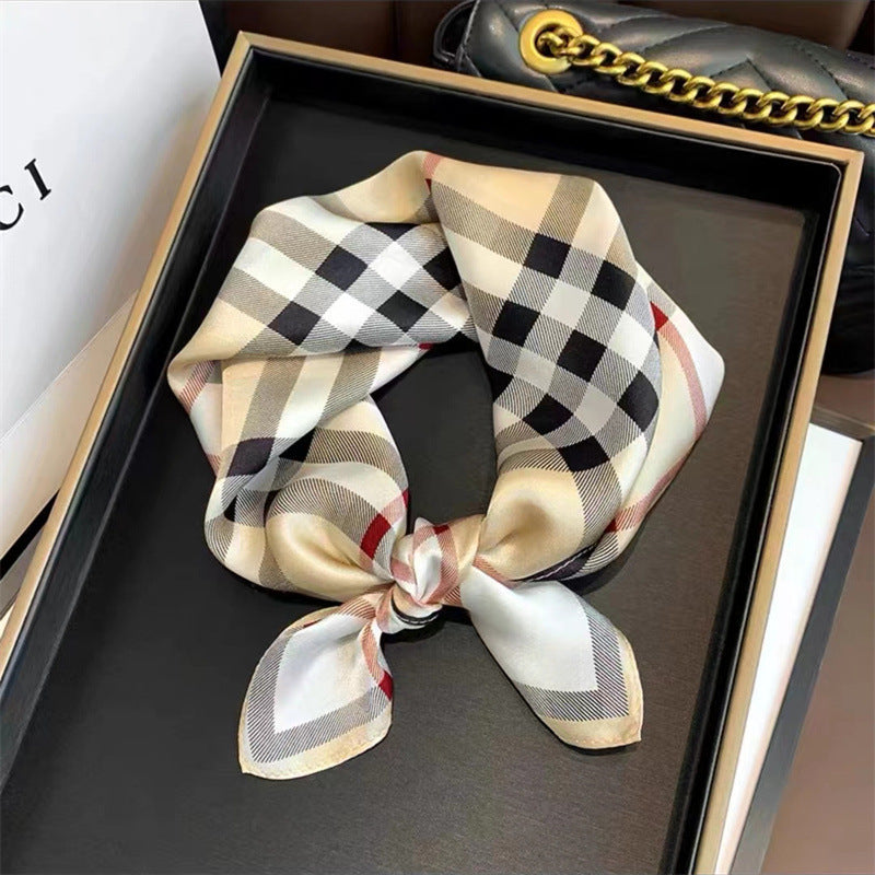 Small square silk scarf, view 6 - MRSLM