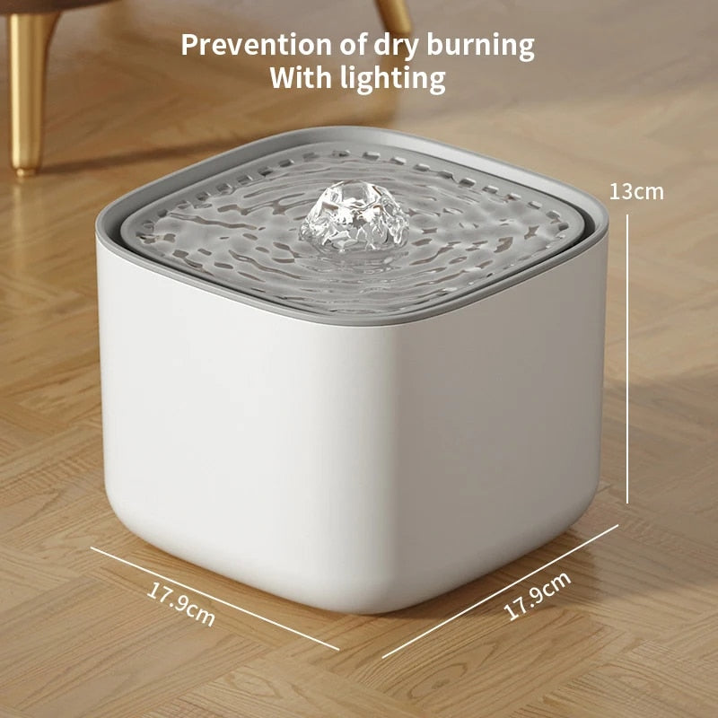3L electric cat water fountain, view 2 - MRSLM