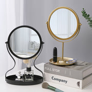 metal vanity mirror with jewelry storage, view 11 - MRSLM