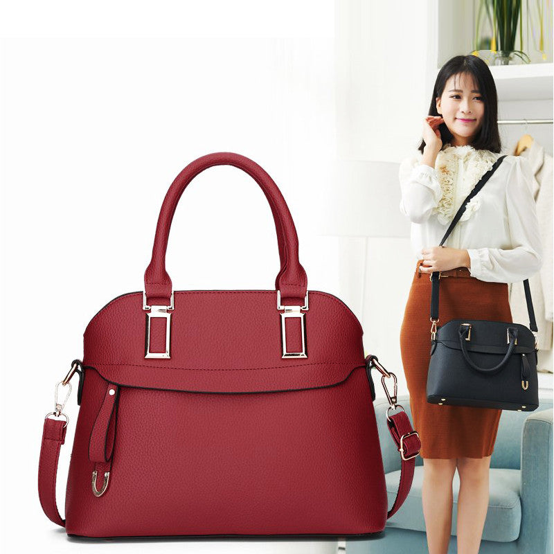 women's PU messenger shoulder handbag - MRSLM