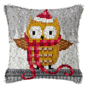 diy christmas embroidered cushion kit, view 15 - MRSLM