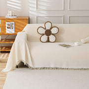Woven cotton sofa cover blanket, view 6 - MRSLM