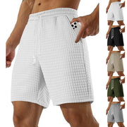 men's loose solid color casual shorts, view 6 - MRSLM