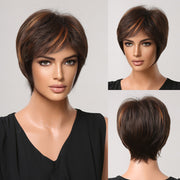 women's short hair full-head wig - MRSLM