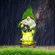solar resin garden statue lamp, view 8 - MRSLM