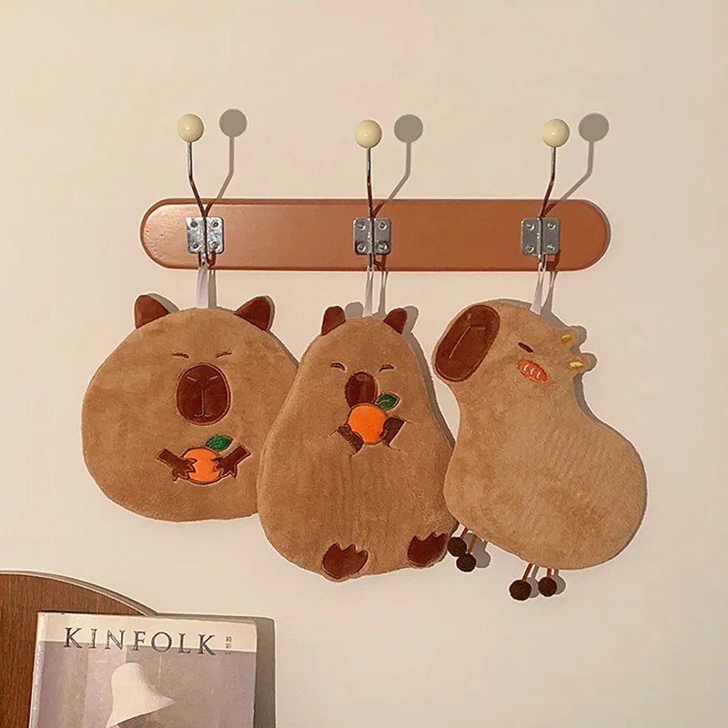 Cute capybara hanging hand towel - MRSLM