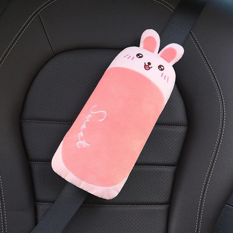 cartoon car seat belt pillow for kids, view 3 - MRSLM
