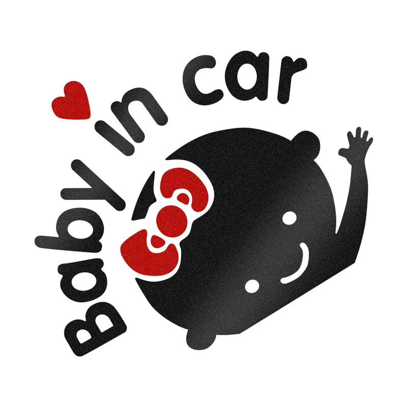 baby on board cartoon car sticker, view 8 - MRSLM