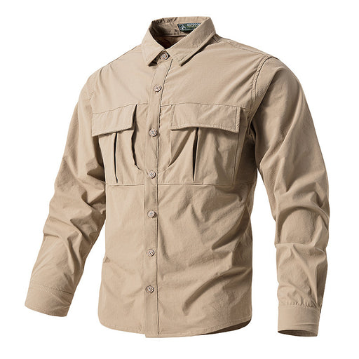 Quick-drying multi-pocket outdoor shirt - MRSLM