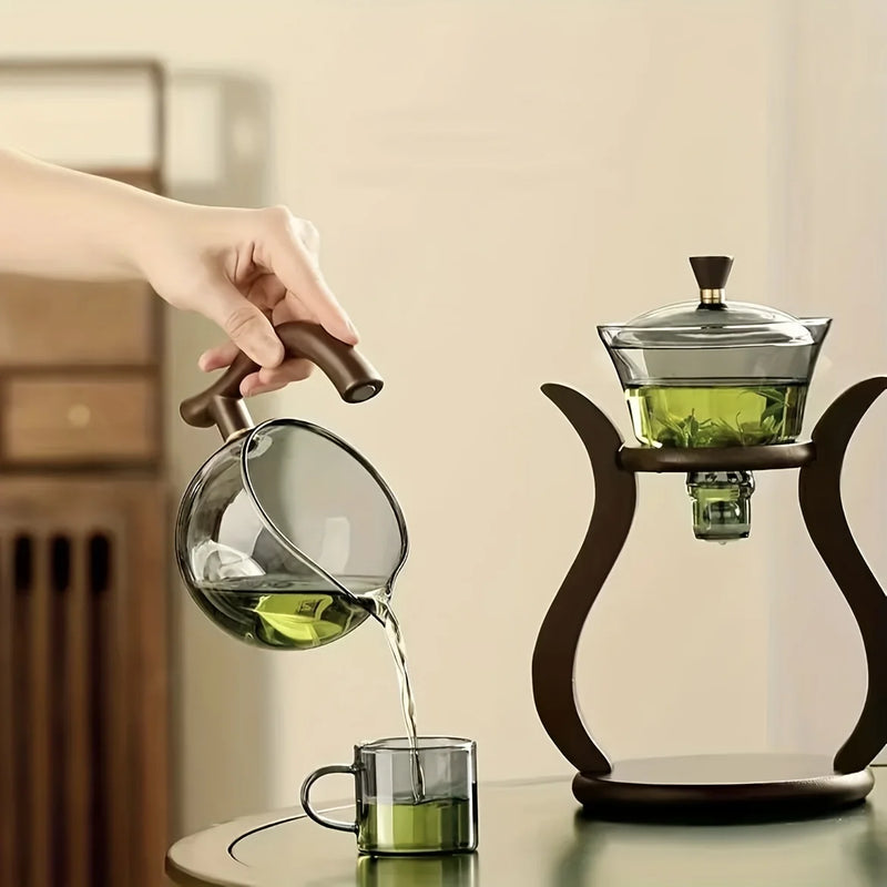 lazy kung fu glass tea set, view 4 - MRSLM