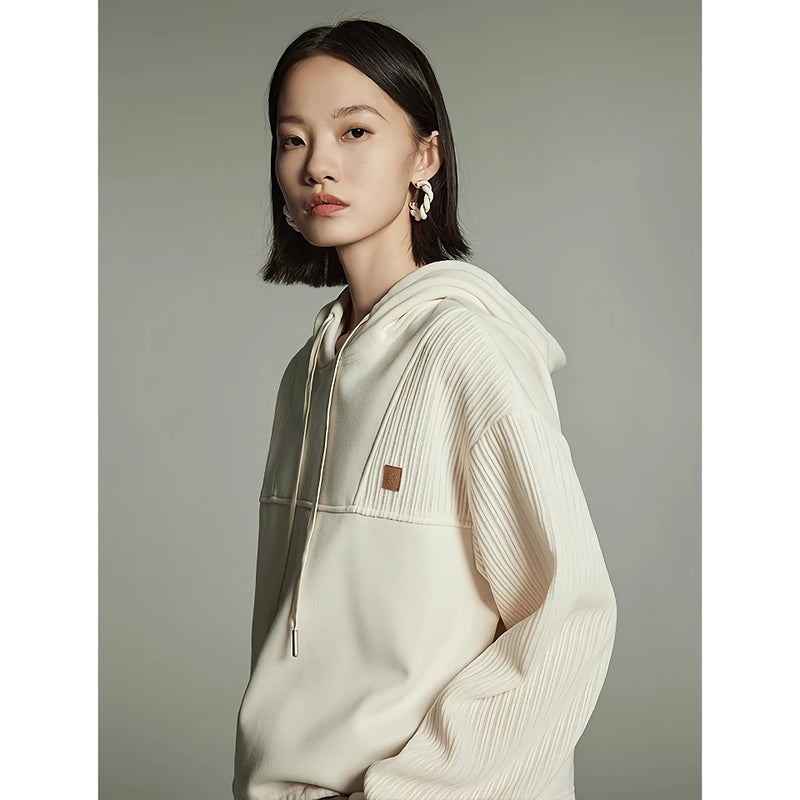 women's fleece hooded pullover, view 8 - MRSLM