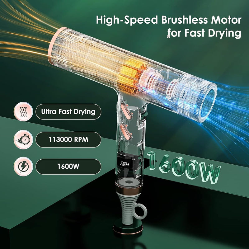 high-speed professional hair dryer, view 7 - MRSLM