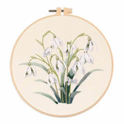 DIY floral embroidery kit for beginners, view 4 - MRSLM