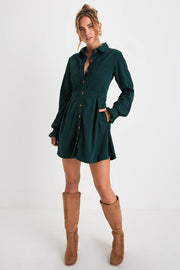 Corduroy mini dress, view 5 - MRSLM