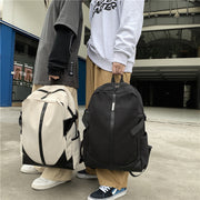 Simple solid color backpack, view 3 - MRSLM