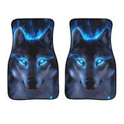 blue wolf car floor mats - MRSLM