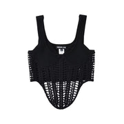 women's solid color knit camisole, view 8 - MRSLM