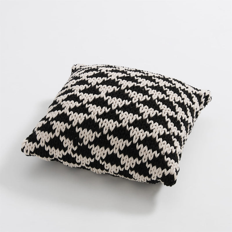 hand crochet chunky knit throw pillow, view 9 - MRSLM