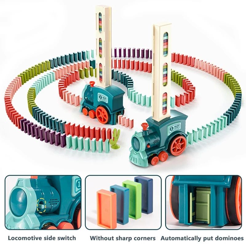 domino train toy set, view 8 - MRSLM