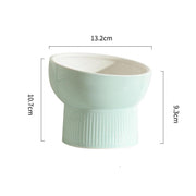 ceramic cat and dog water bowl, view 5 - MRSLM