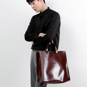 men's PU leather crossbody handbag, view 3 - MRSLM