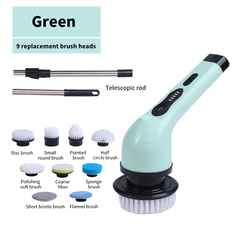 9-in-1 electric spin cleaning brush, view 2 - MRSLM