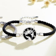 sterling silver couple bracelet, view 3 - MRSLM