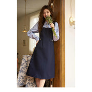 striped patchwork shirt dress, view 7 - MRSLM