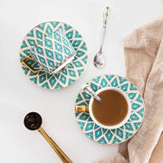 green european ceramic tea set, view 5 - MRSLM