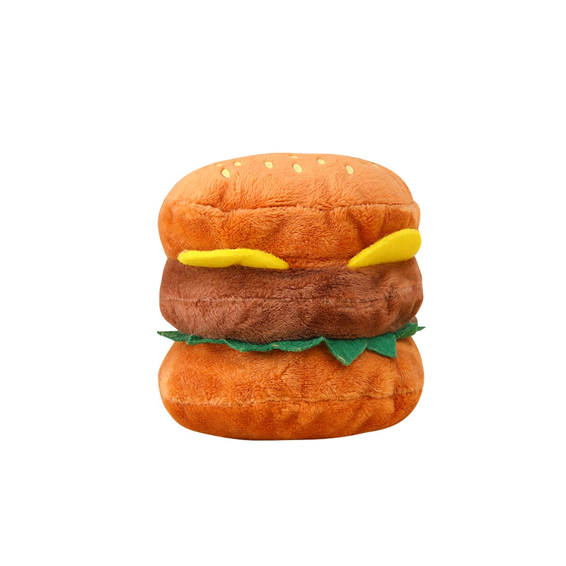 hamburger plush dog chew toy, view 7 - MRSLM