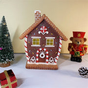 Light-up gingerbread house Christmas decoration, view 5 - MRSLM