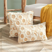 floral embroidered cushion cover, view 4 - MRSLM