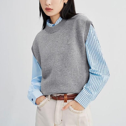 Knitted sleeveless vest - MRSLM