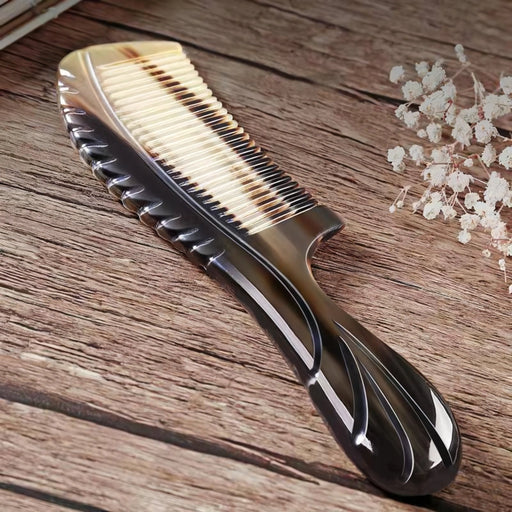 natural ox horn fine tooth comb - MRSLM