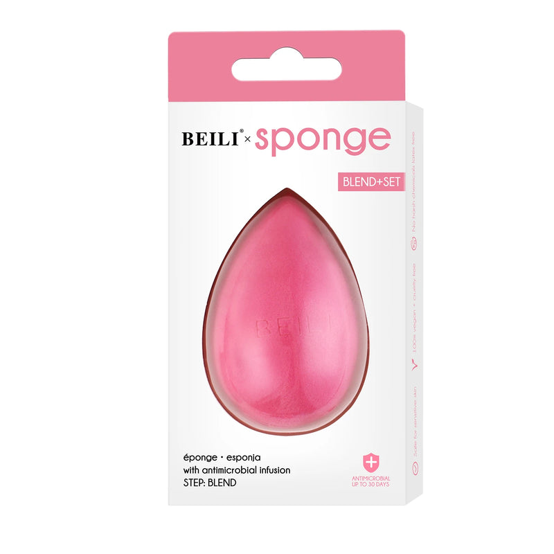 Non-latex makeup sponge with box, view 2 - MRSLM