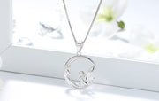 S925 silver angel pendant necklace, view 3 - MRSLM