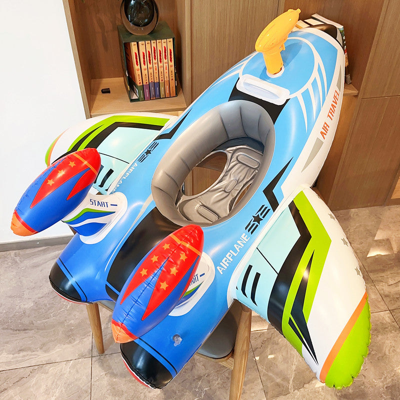 inflatable airplane swim ring with seat, view 8 - MRSLM