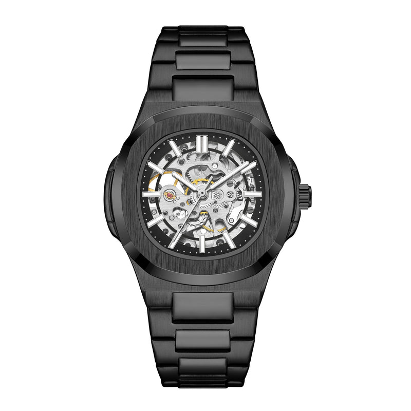 Men's hollow automatic mechanical watch, view 7 - MRSLM
