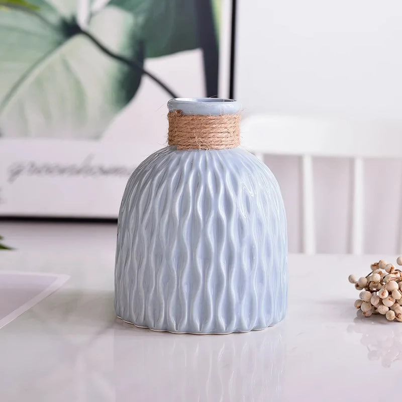 imitation ceramic modern flower vase, view 3 - MRSLM
