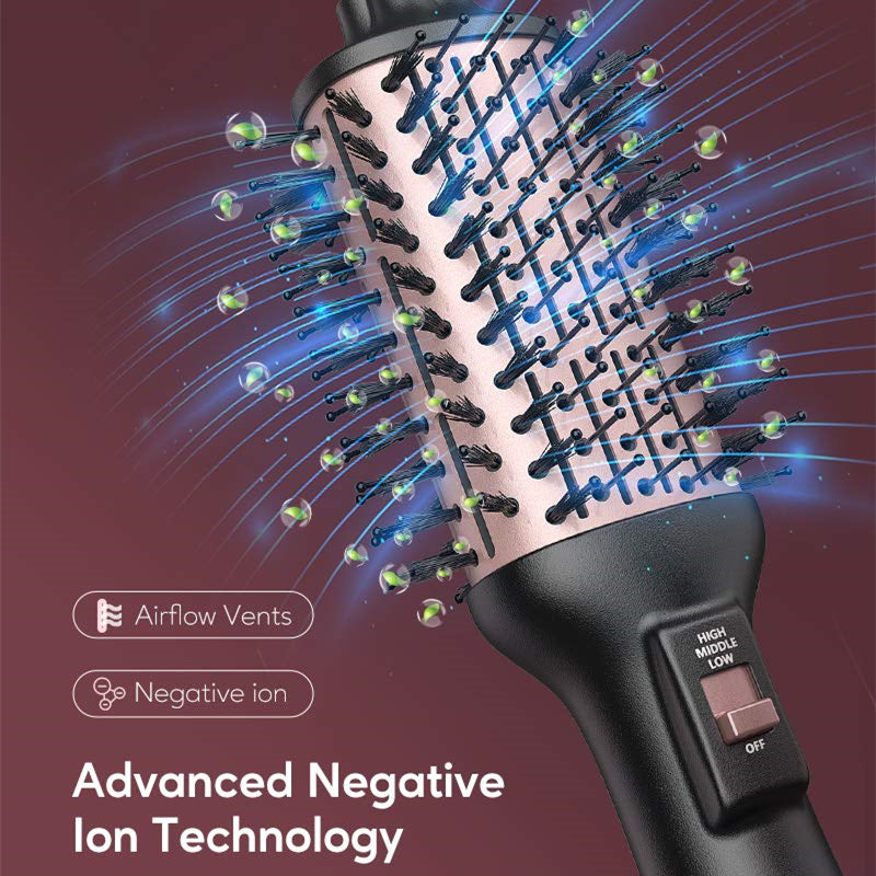 4-in-1 hot air brush blow dryer, view 5 - MRSLM