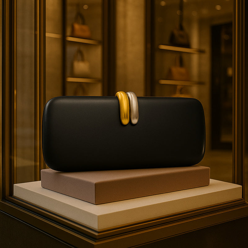 oval clutch crossbody bag, view 2 - MRSLM