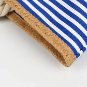 Striped beach tote bag, view 8 - MRSLM