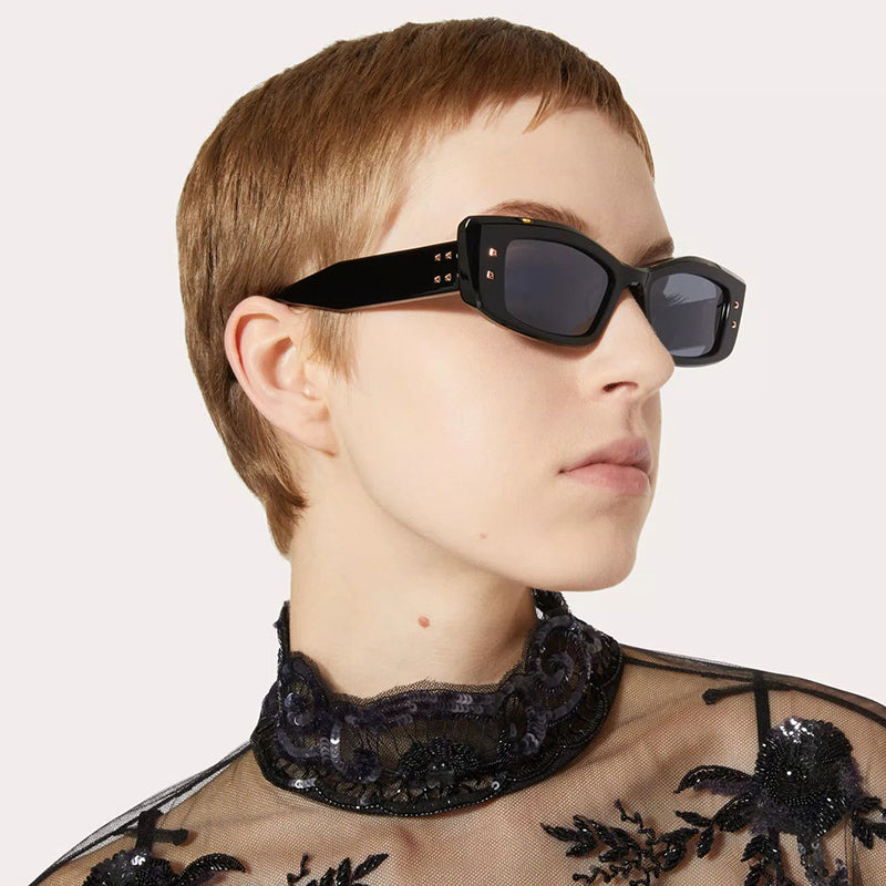 Retro cat eye rivet sunglasses, view 11 - MRSLM