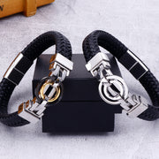 men's vintage leather bracelet, view 5 - MRSLM