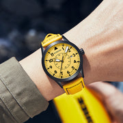 Men's automatic mechanical leather watch, view 3 - MRSLM