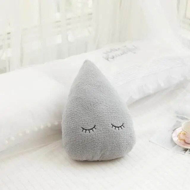 Nice Stuffed Cloud Moon Star Raindrop Plush Pillow