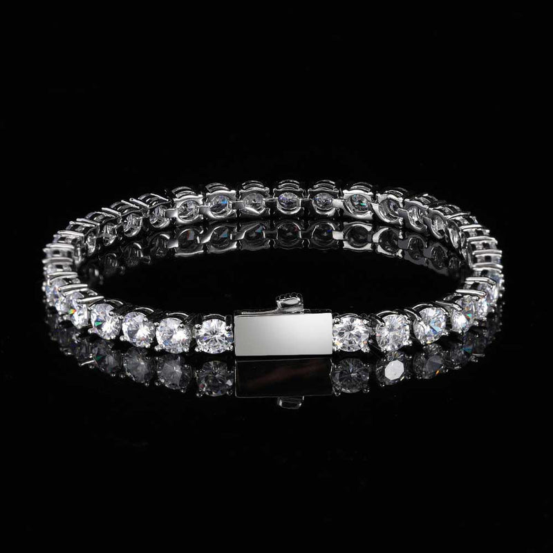 hip hop tennis chain bracelet, view 6 - MRSLM