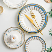nordic bone china plate set, view 8 - MRSLM